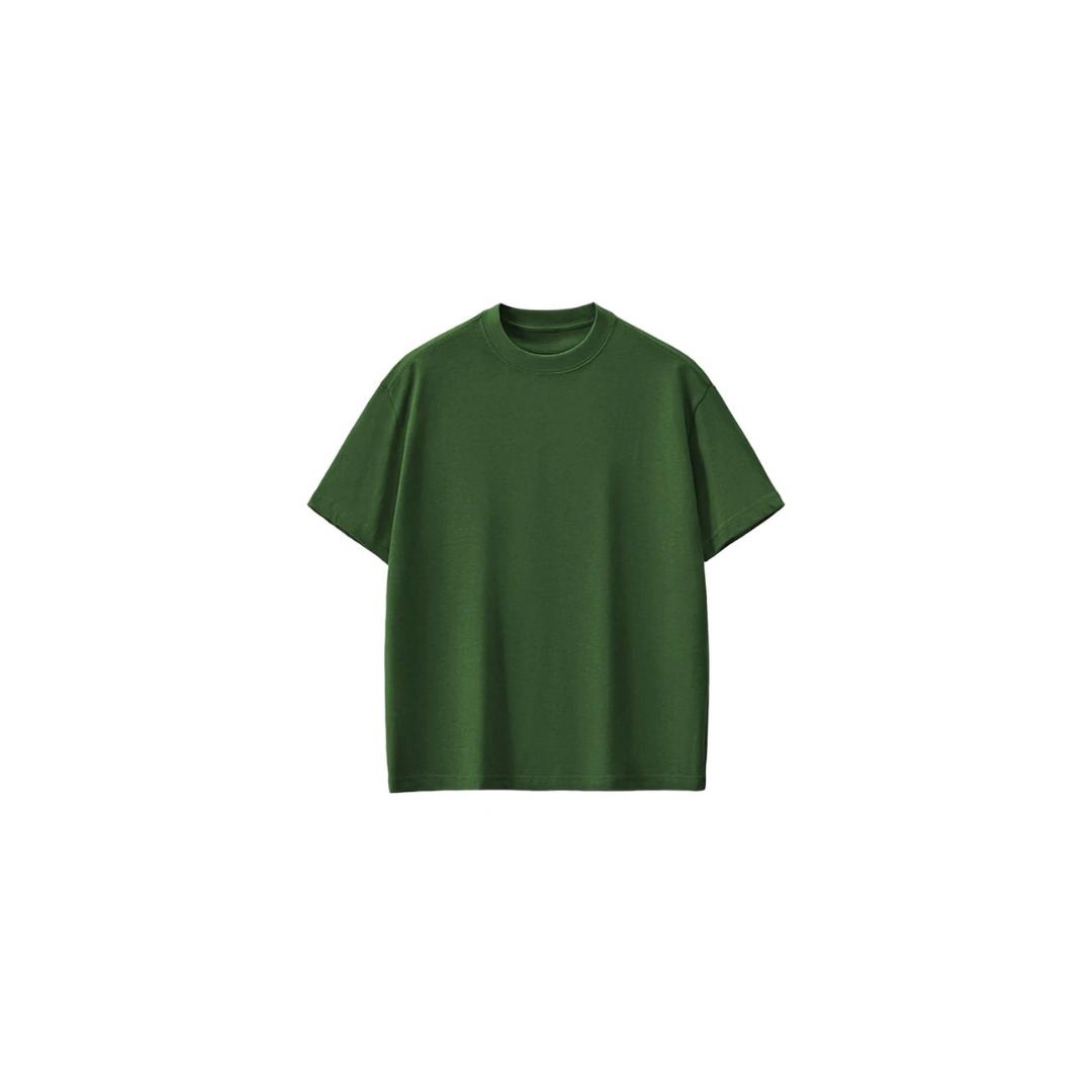 Classic Forest Green Crew Neck T-Shirt